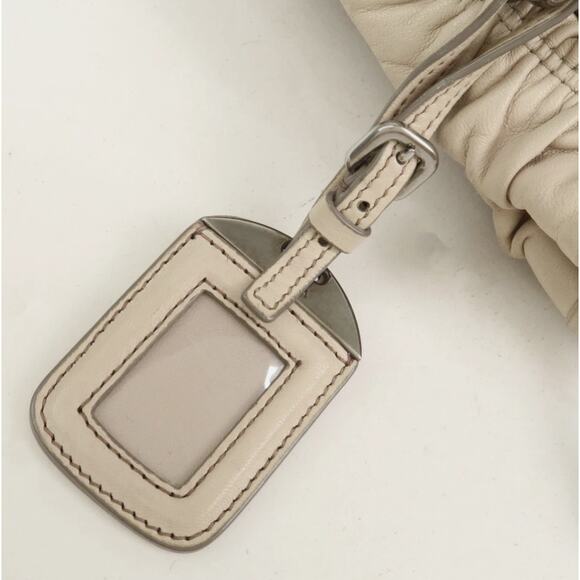 💎✨HOT BUY✨💎Authentic PRADA Nappa Leather Gathered 2Way Shoulder Bag - Picture 10 of 15